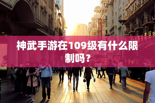 神武手游在109级有什么限制吗？