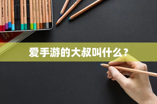 爱手游的大叔叫什么？