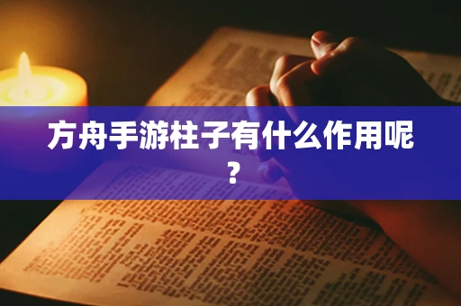 方舟手游柱子有什么作用呢？