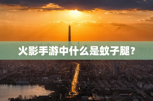 火影手游中什么是蚊子腿？