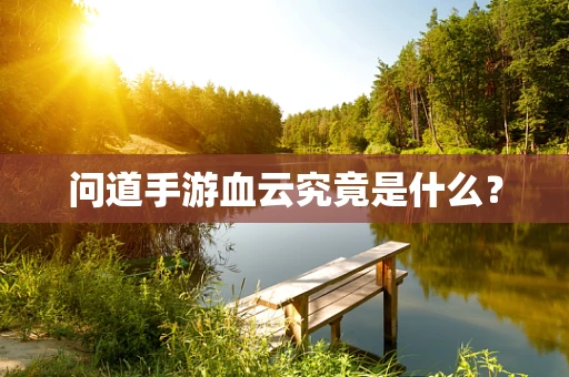 问道手游血云究竟是什么？