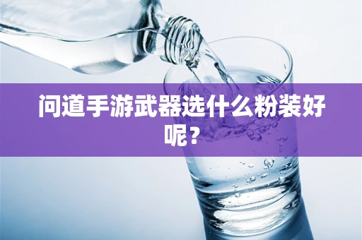 问道手游武器选什么粉装好呢？