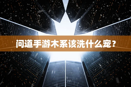 问道手游木系该洗什么宠？
