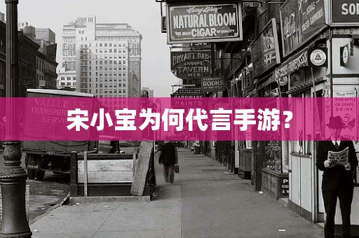宋小宝为何代言手游？