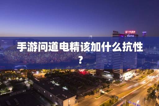 手游问道电精该加什么抗性？