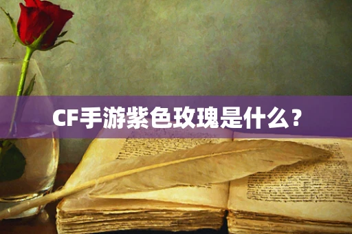 CF手游紫色玫瑰是什么？
