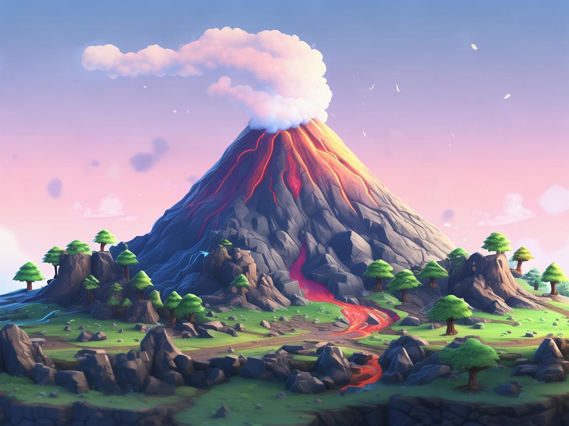 迷你世界手游里有火山吗？